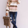 What's The Scoop Knit Sweater In Cream Image - 1