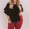 Paparazzi Please Velvet Top In Black  Curves Image - 1