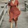 Love At First Midi Dress In Rust Image - 1