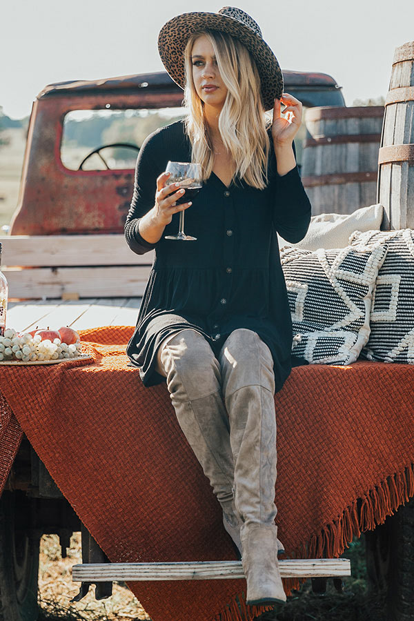 Give It A Twirl Babydoll Dress In Black Image - 2