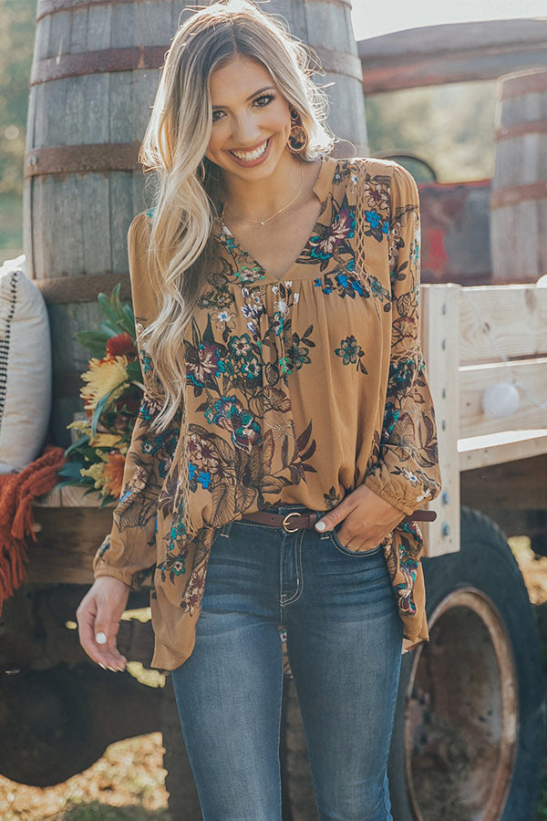 Berkshire Bubbles Floral Shift Top Image - 1