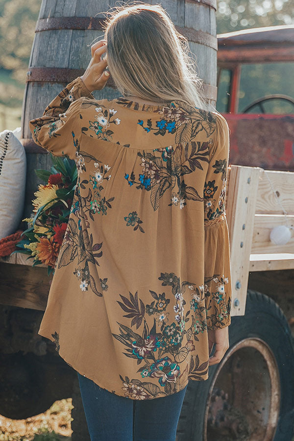 Berkshire Bubbles Floral Shift Top Image - 3