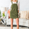 Class Act Overall Dress in Olive Image - 1