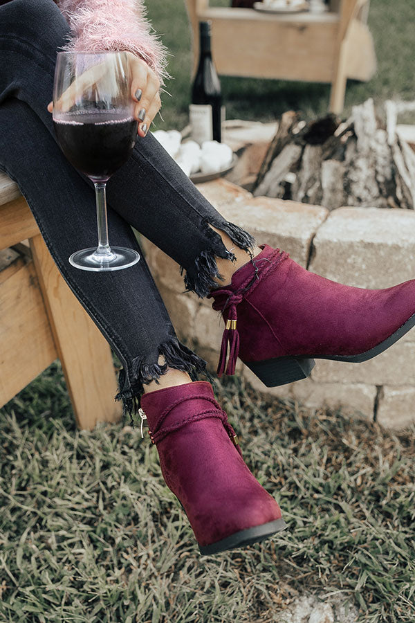 The Willow Faux Suede Bootie Image - 2