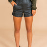 Funday Fabulous Faux Leather High Waist Shorts Image - 1