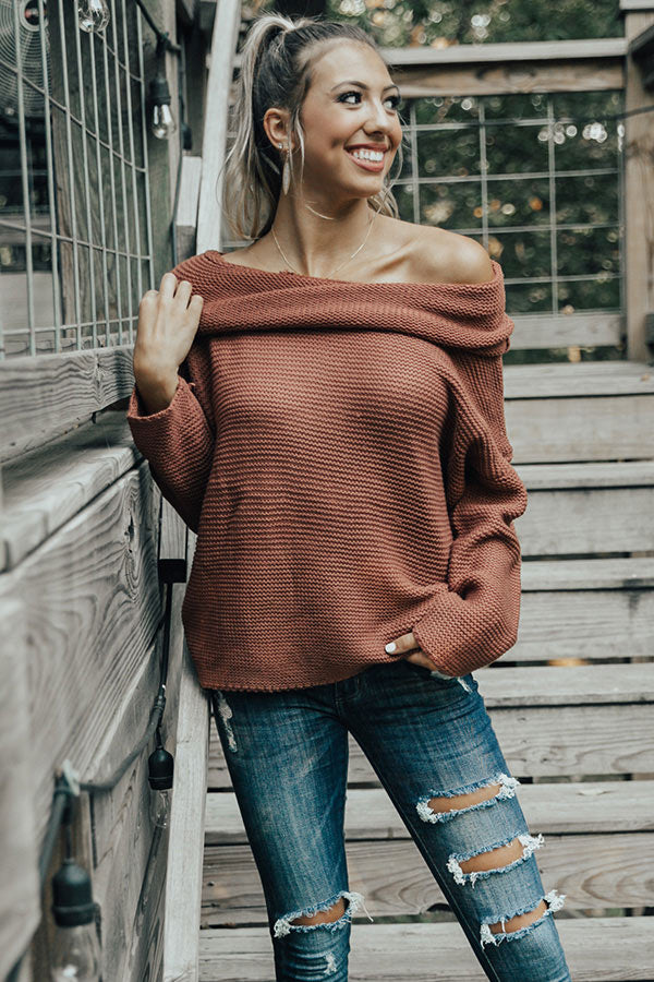 Oh So Cozy Tunic Sweater in Rustic Rose