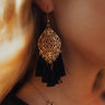 Glam Squad Earrings In Black Image - 1
