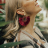 Stargazing Earrings In Wine Image - 1