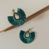 Stargazing Earrings In Hunter Green Image - 1