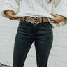 Center Of Attention Leopard Belt in Tan Image - 1