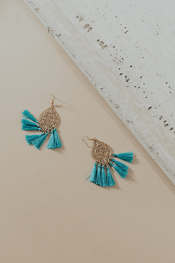 Glam Squad Earrings In Turquoise