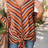 Pumpkin Patch Pretty Stripe Top Image - 1