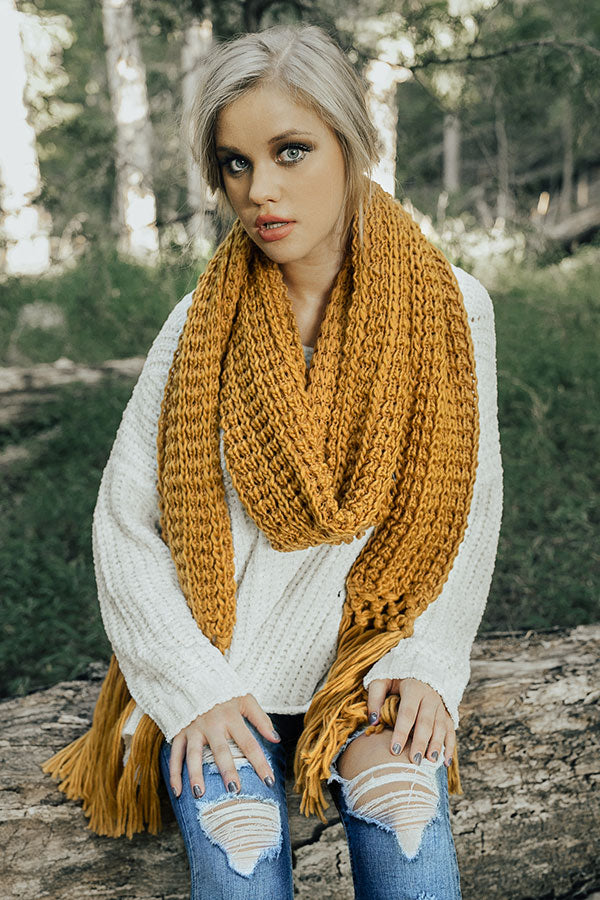 Let's Get Toasty Knit Scarf Image - 1