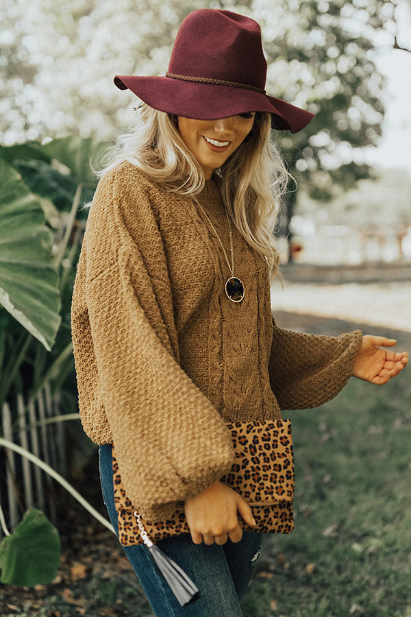 City Snuggles Knit Sweater in Mustard Image - 1