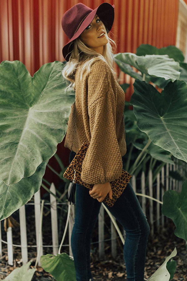 City Snuggles Knit Sweater in Mustard Image - 3