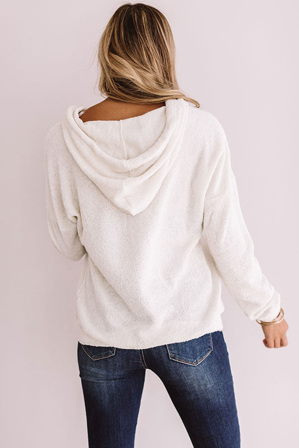 Slopes And S'mores Hoodie In Ivory Image - 5