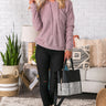 Slopes And S'mores Hoodie In Blush Image - 1
