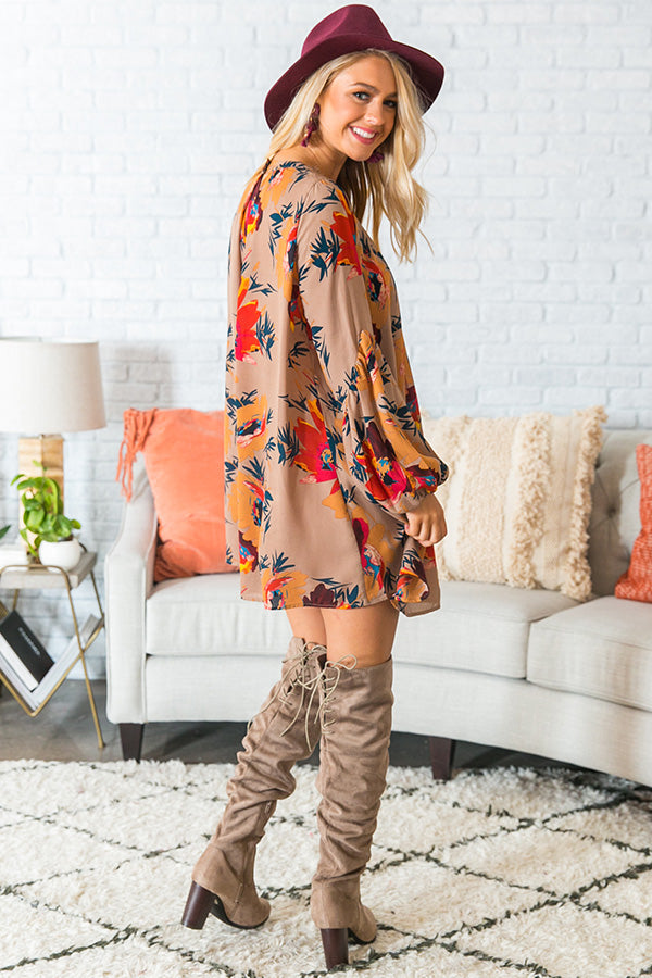 Starry Skies Shift Dress in Taupe Image - 3