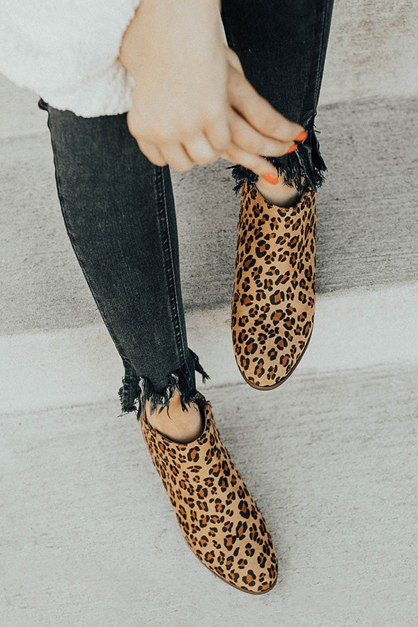 The Bri Leopard Bootie Image - 2