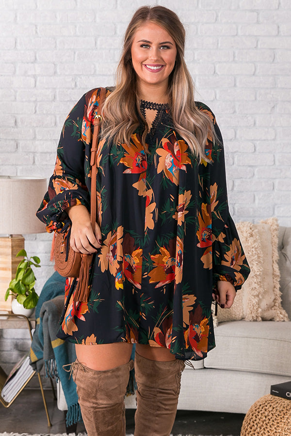 Starry Skies Shift Dress In Navy  Curves Image - 2