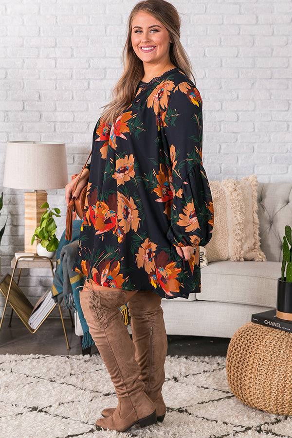 Starry Skies Shift Dress In Navy  Curves Image - 3