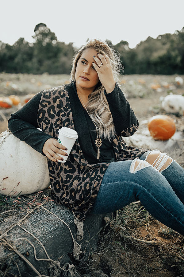 Toast & Kisses Cardigan in Hazelnut Curves Image - 1