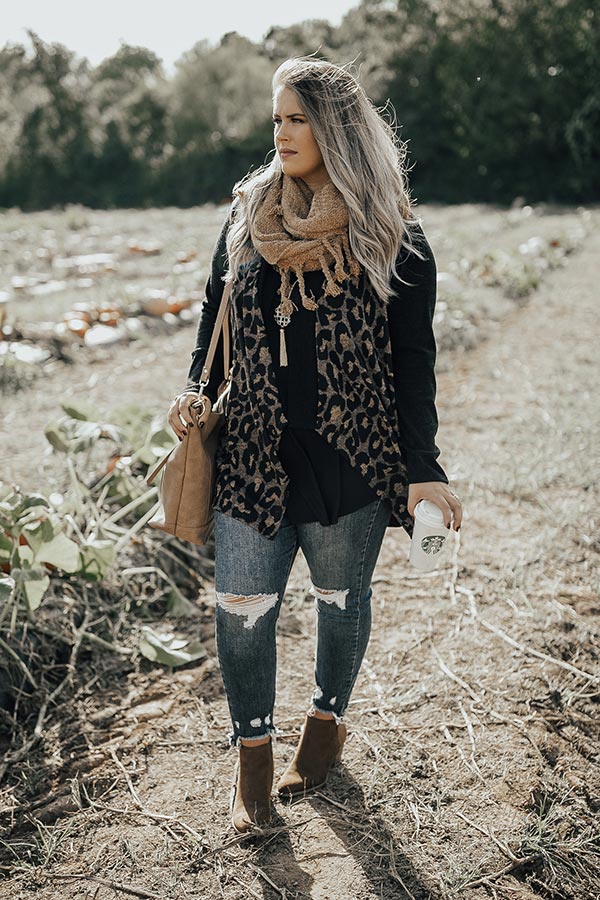 Toast & Kisses Cardigan in Hazelnut Curves Image - 2