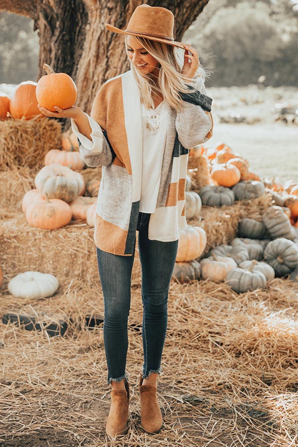 Woodland Wonderful Color Block Cardigan Image - 2