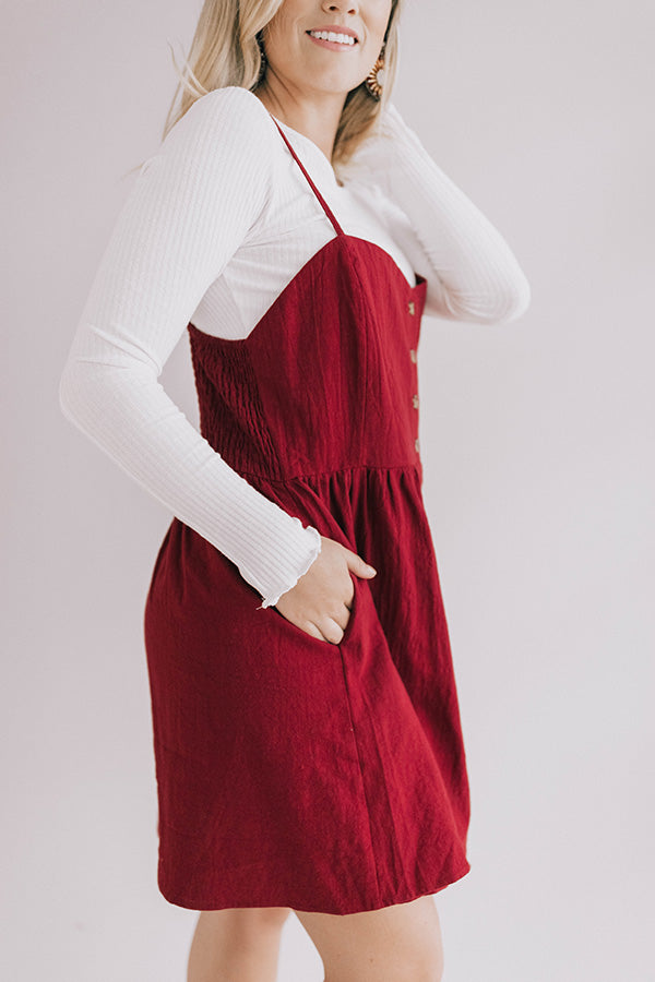 Backstage Passes Fit and Flare Dress in Wine Image - 2