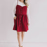 Backstage Passes Fit and Flare Dress in Wine Image - 1