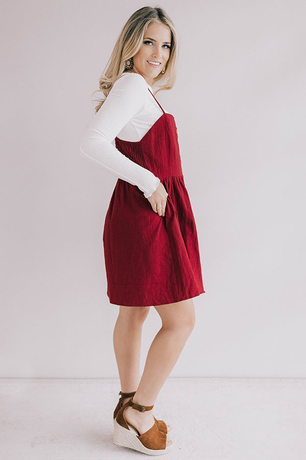 Backstage Passes Fit and Flare Dress in Wine Image - 5