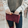 The Penelope Clutch In Merlot Image - 1