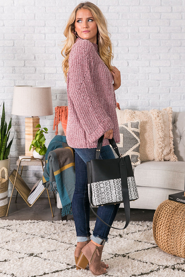 Snowflakes in Soho Chenille Sweater Image - 3