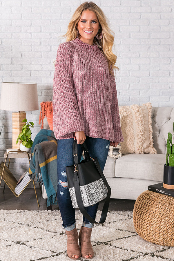 Snowflakes in Soho Chenille Sweater Image - 1