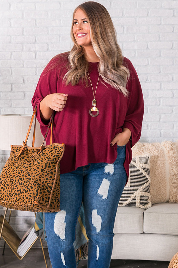 Keep It Cozy Shift Top Curves Image - 2