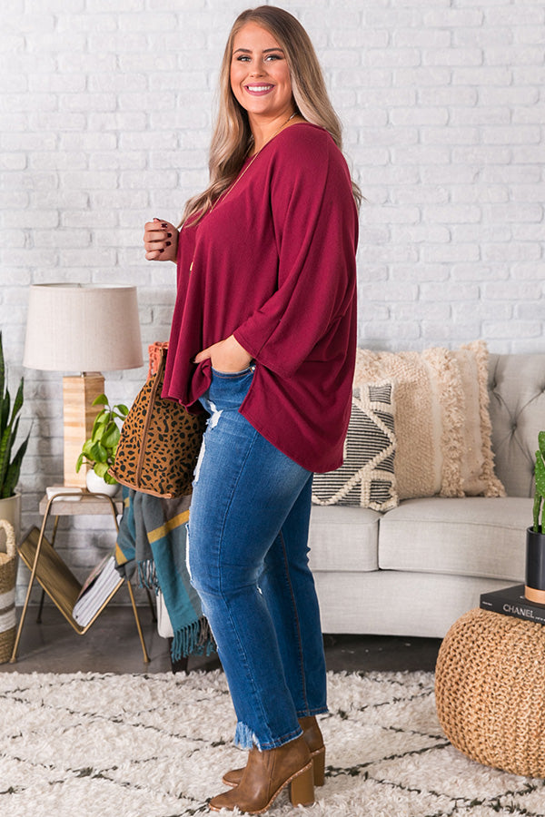 Keep It Cozy Shift Top Curves Image - 3