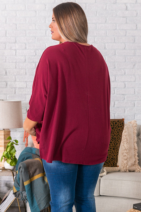 Keep It Cozy Shift Top Curves Image - 4