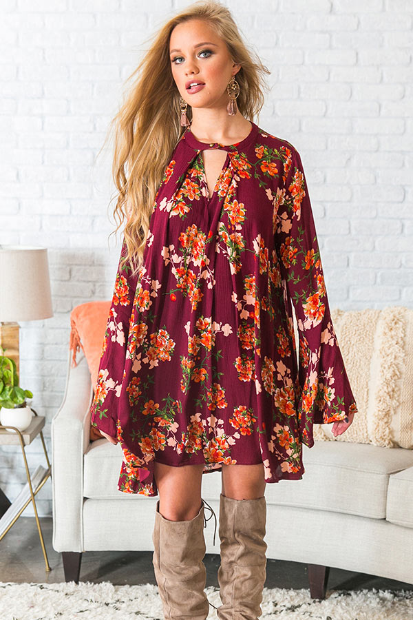 Savannah Weekend Floral Shift Dress Image - 1
