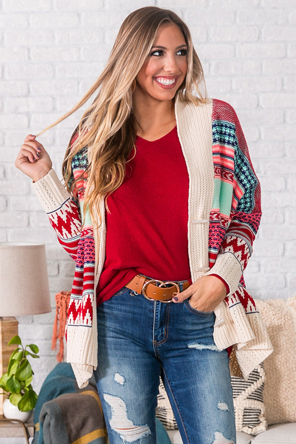 Wrapped In Winter Knit Cardigan Image - 1