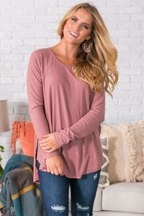 Beyond Blissful Shift Top in Blush