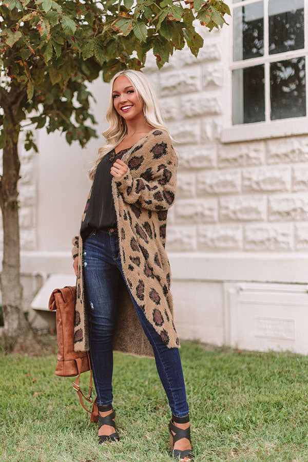 Drive Me Wild Leopard Cardigan Image - 3