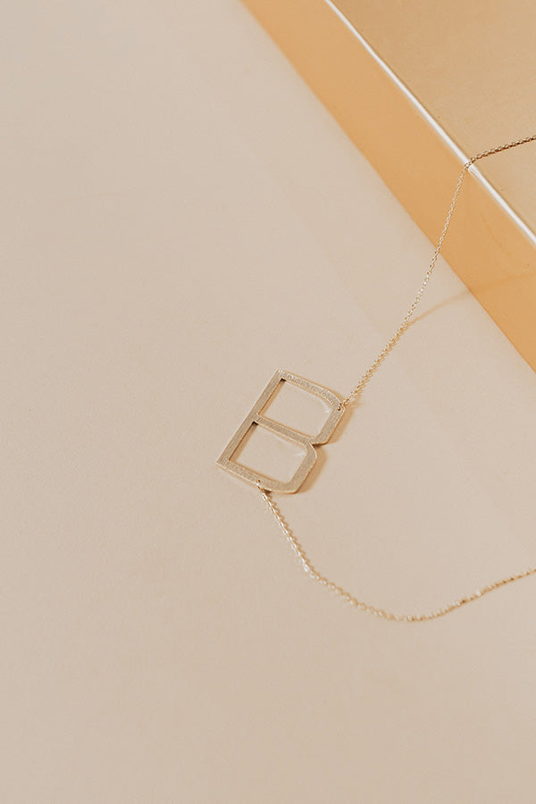 Jet Set Bliss Initial Necklace Image - 4