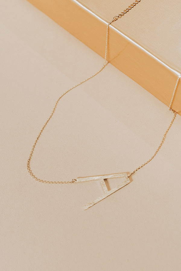 Jet Set Bliss Initial Necklace Image - 2