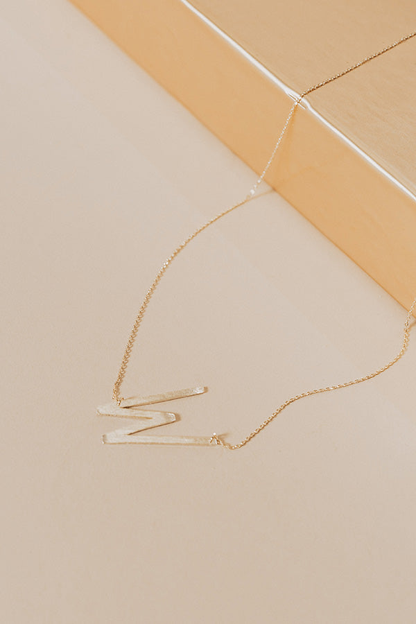 Jet Set Bliss Initial Necklace Image - 3