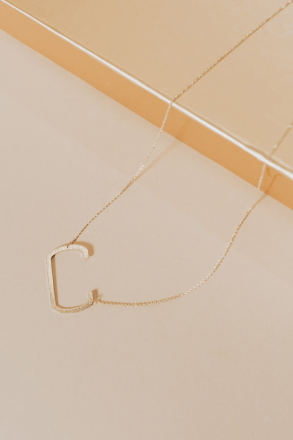 Jet Set Bliss Initial Necklace Image - 5