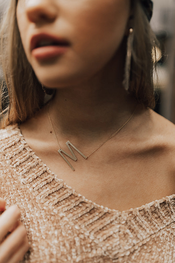 Jet Set Bliss Initial Necklace Image - 1