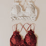 Wishes And Kisses Lace Bralette in Wine Image - 1