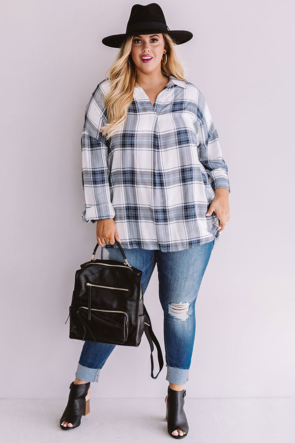 Wondering Westward Shift Tunic In Autumn Sky Curves Image - 2