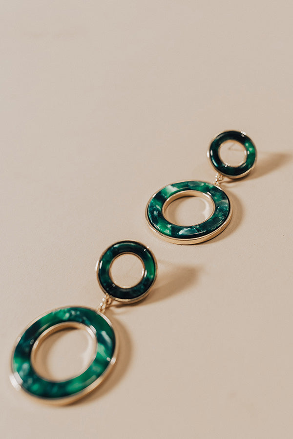 Backstage Pass Earrings In Green Image - 1