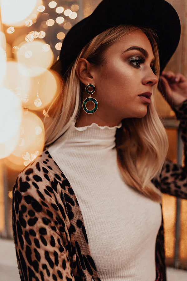 Backstage Pass Earrings In Green Image - 1